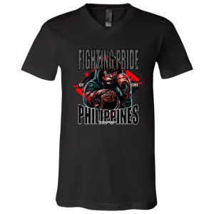 Fighting Pride Of The Philippines Boxing Unisex Jersey V-Neck T-Shirt