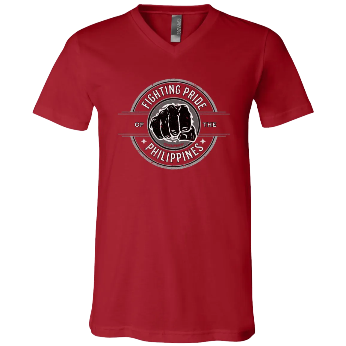 Fighting Pride Of The Philippines Unisex Jersey V-Neck T-Shirt