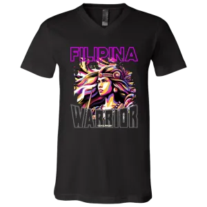Filipina Warrior Princess Unisex Jersey V-Neck T-Shirt