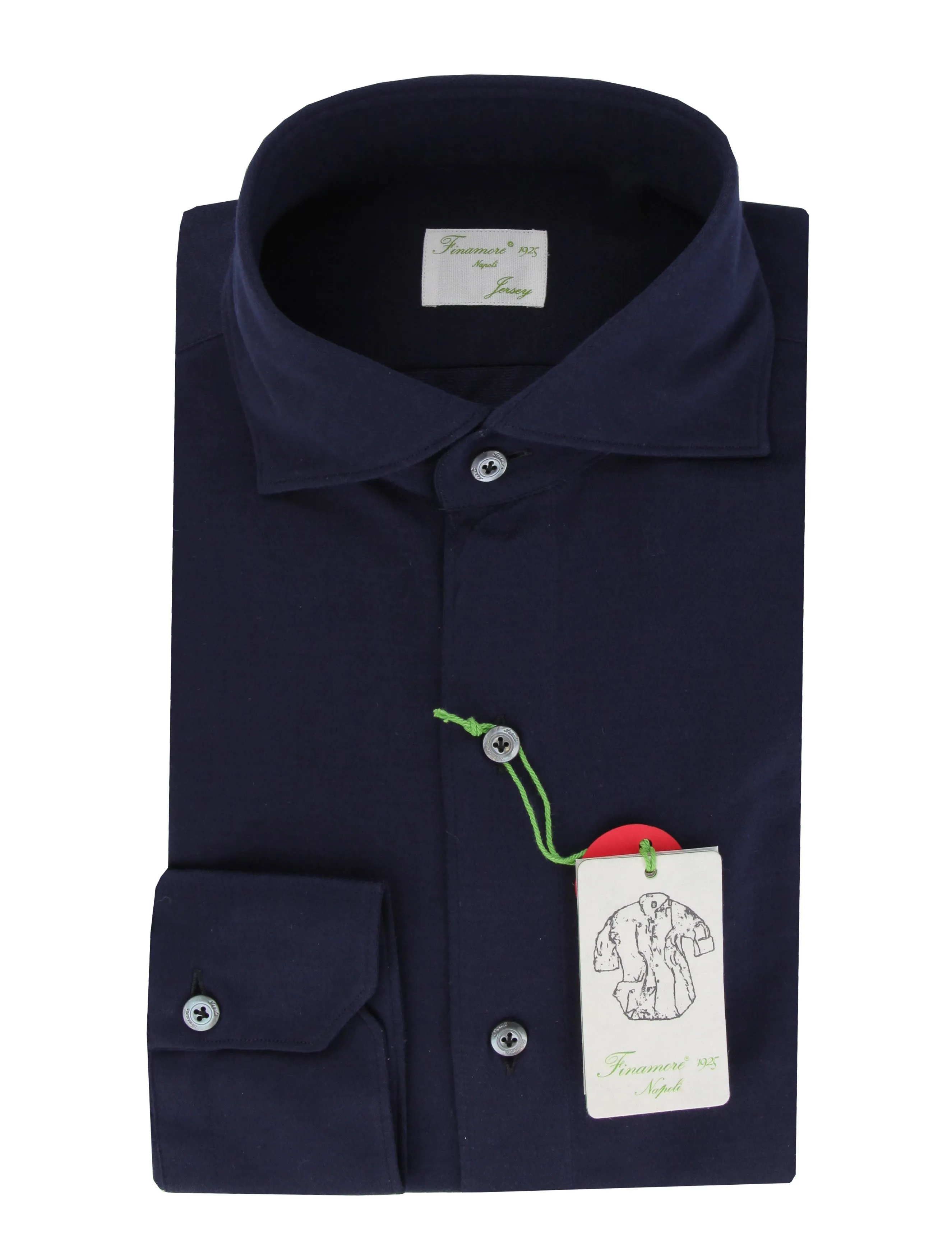 Finamore Napoli Dark Blue Shirt - Extra Slim