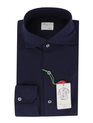Finamore Napoli Dark Blue Shirt - Extra Slim