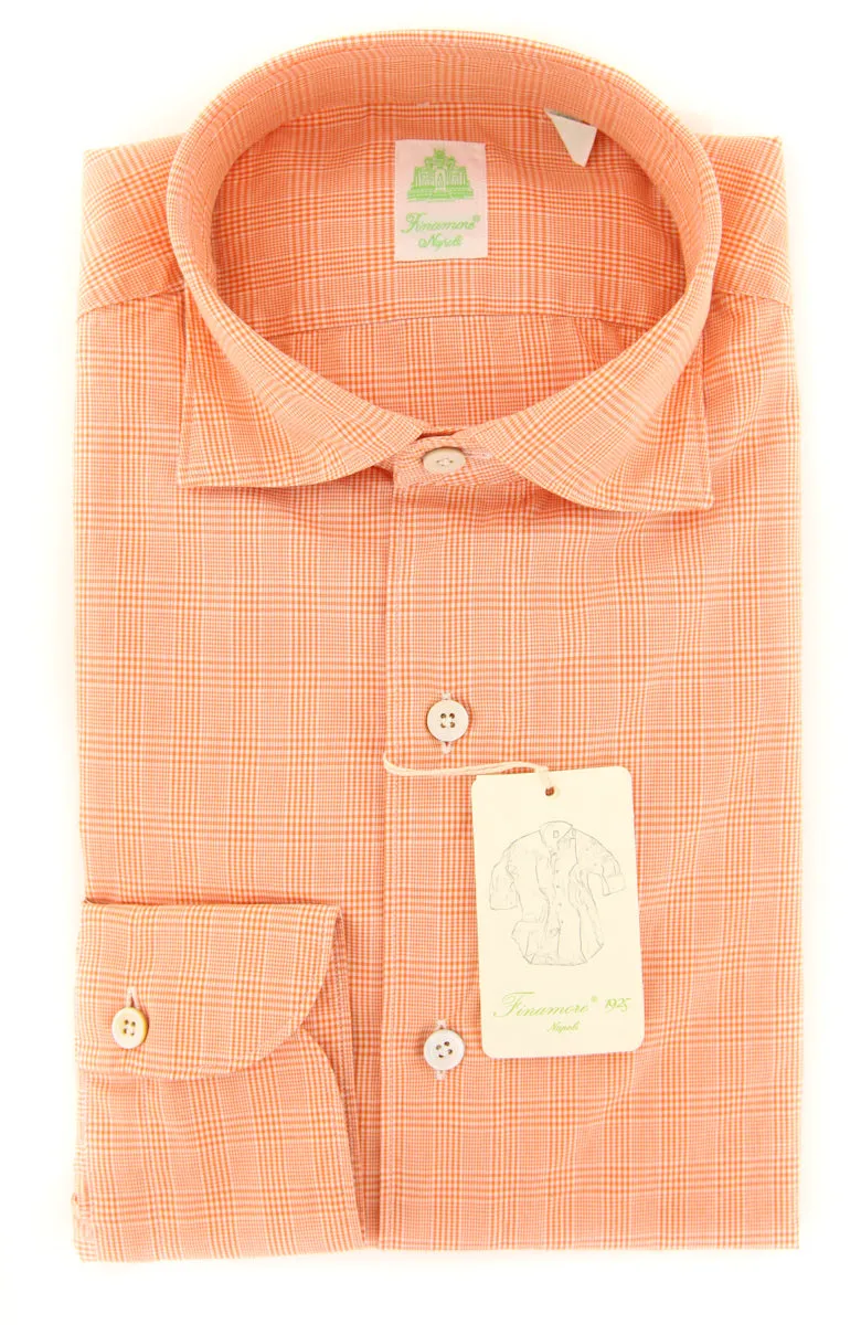 Finamore Napoli Orange Shirt - Extra Slim