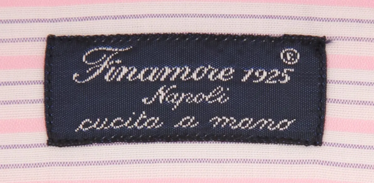Finamore Napoli Pink Shirt - Slim