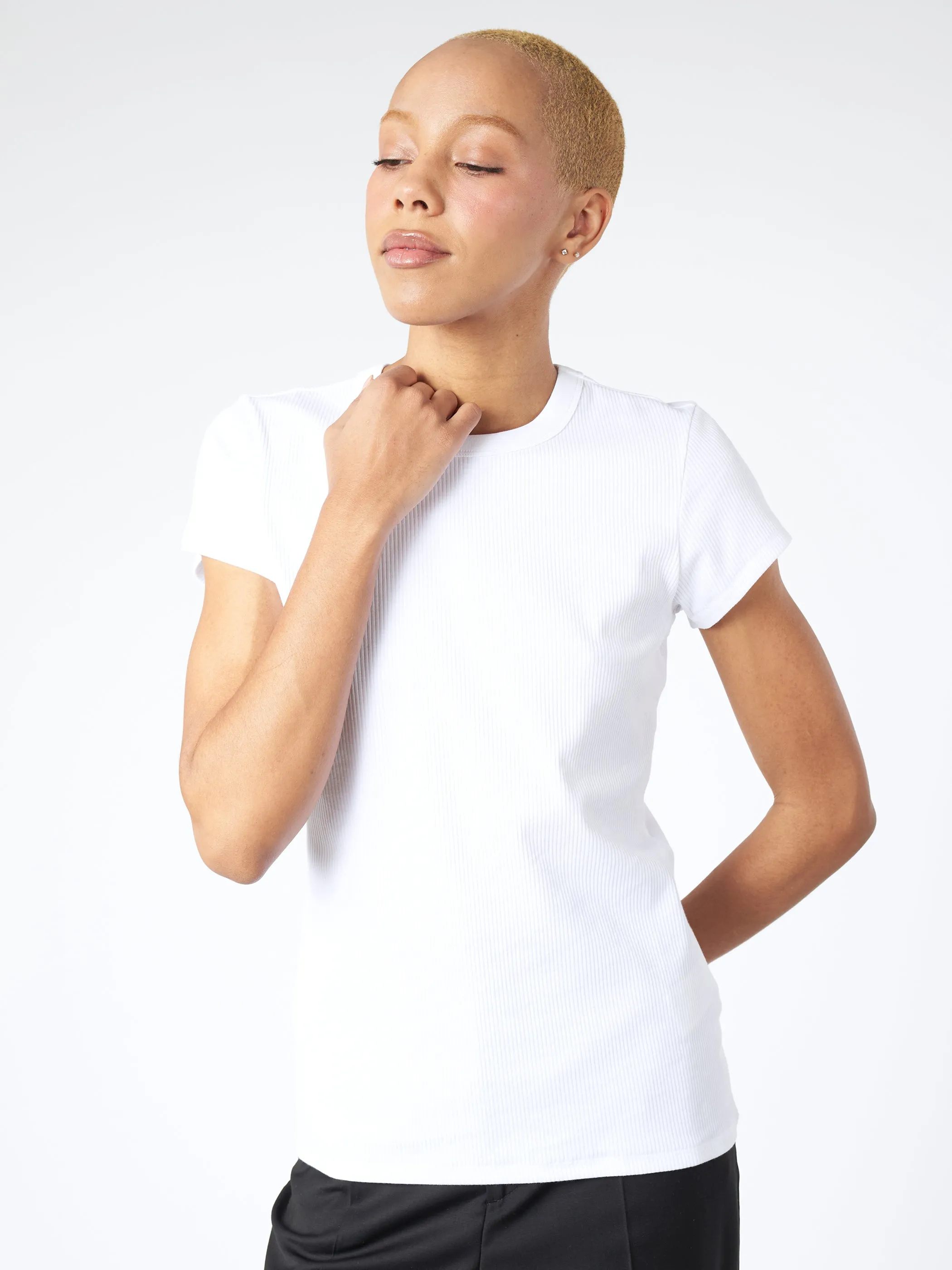 Fine Rib Tee
