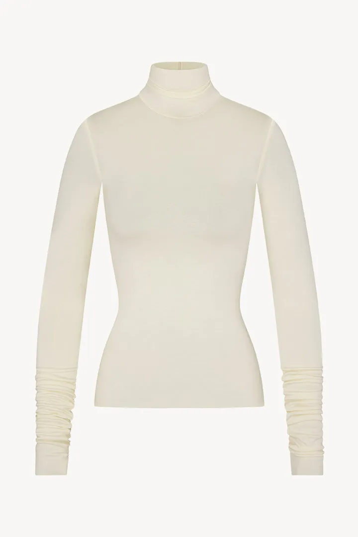 Fitted Turtleneck Top