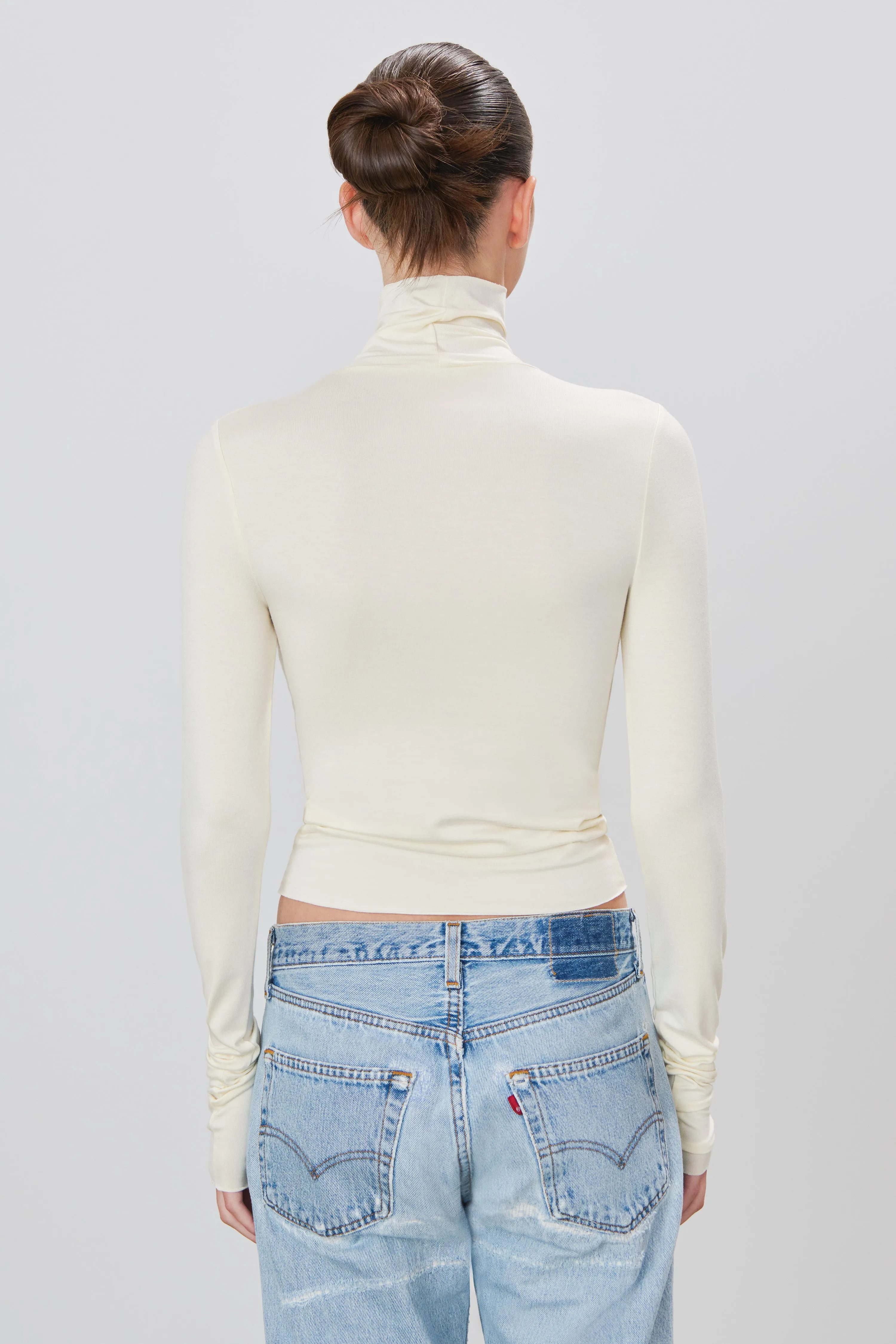 Fitted Turtleneck Top