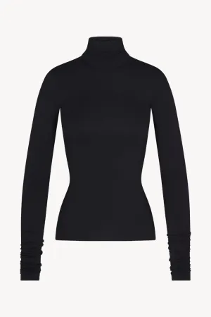 Fitted Turtleneck Top