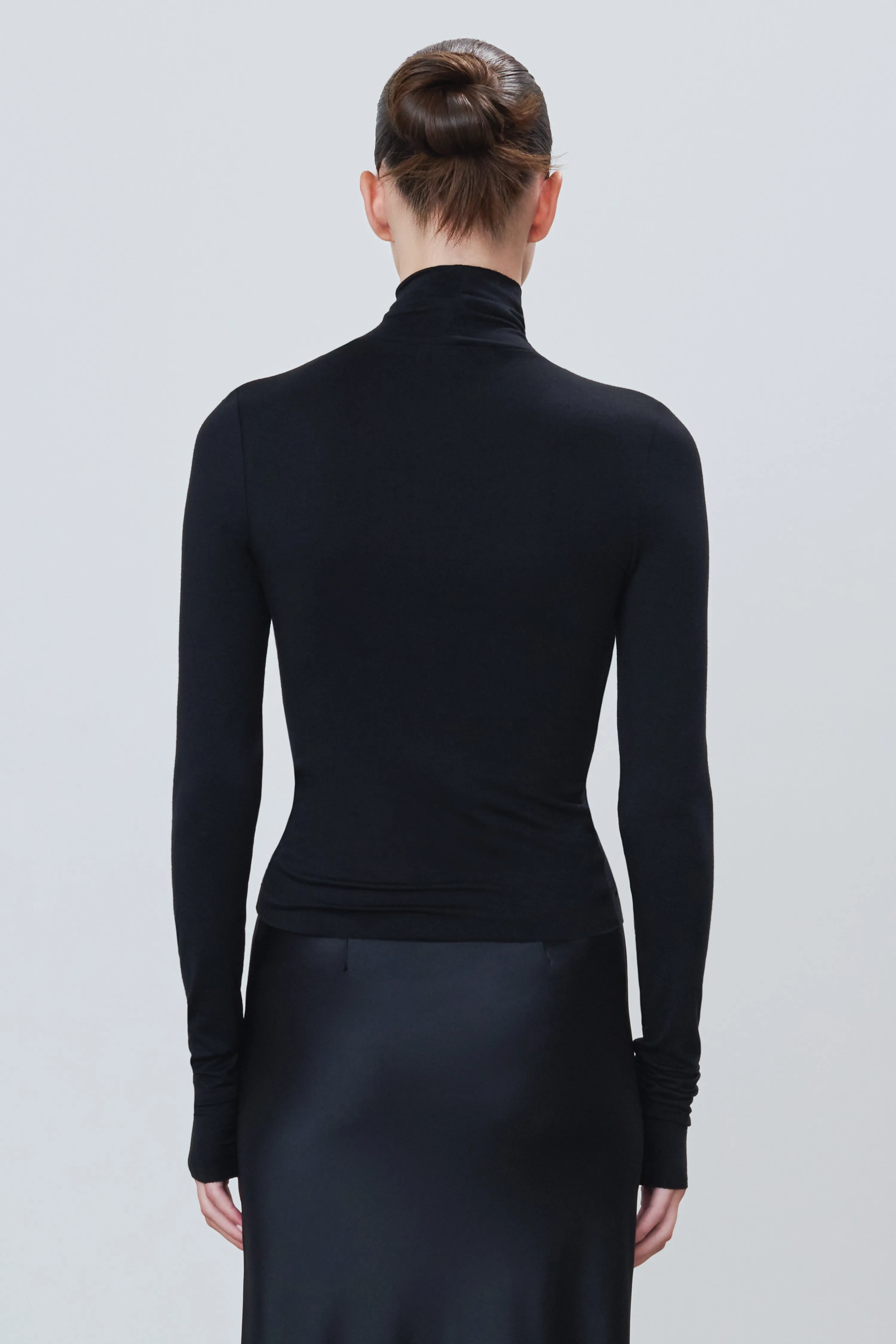Fitted Turtleneck Top
