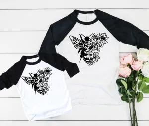 Floral Bee Shirt | Mommy and Me Shirts