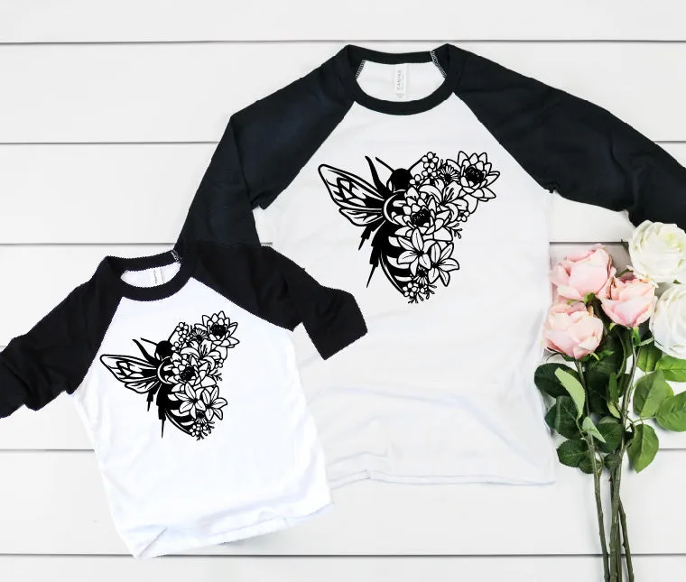 Floral Bee Shirt | Mommy and Me Shirts