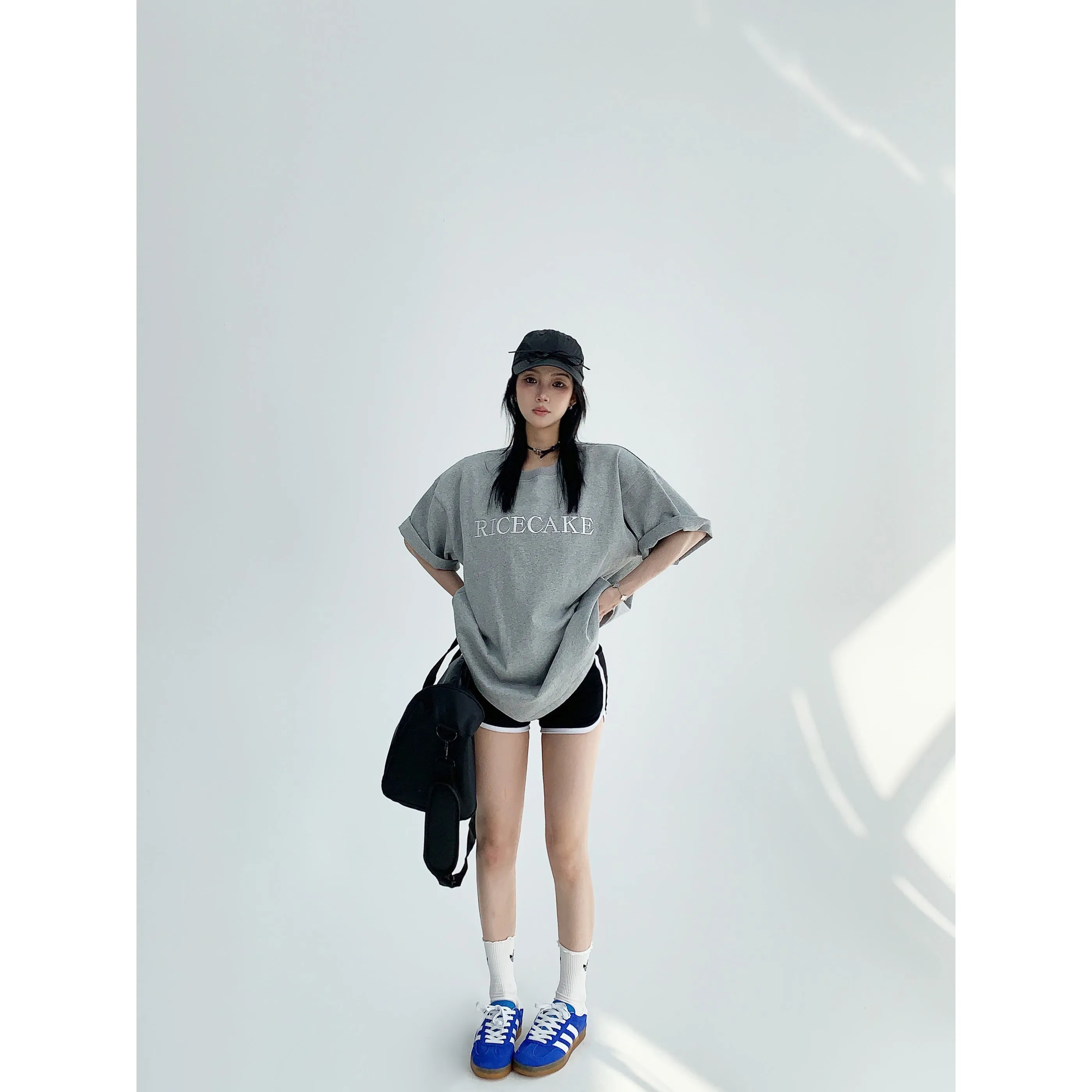 Floral Embroidered Oversized T-Shirt