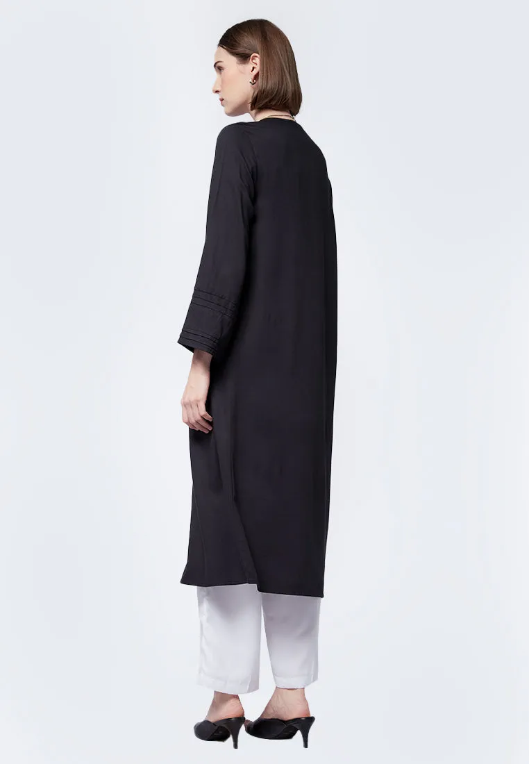 Flowy Button Up Kurta Tunic