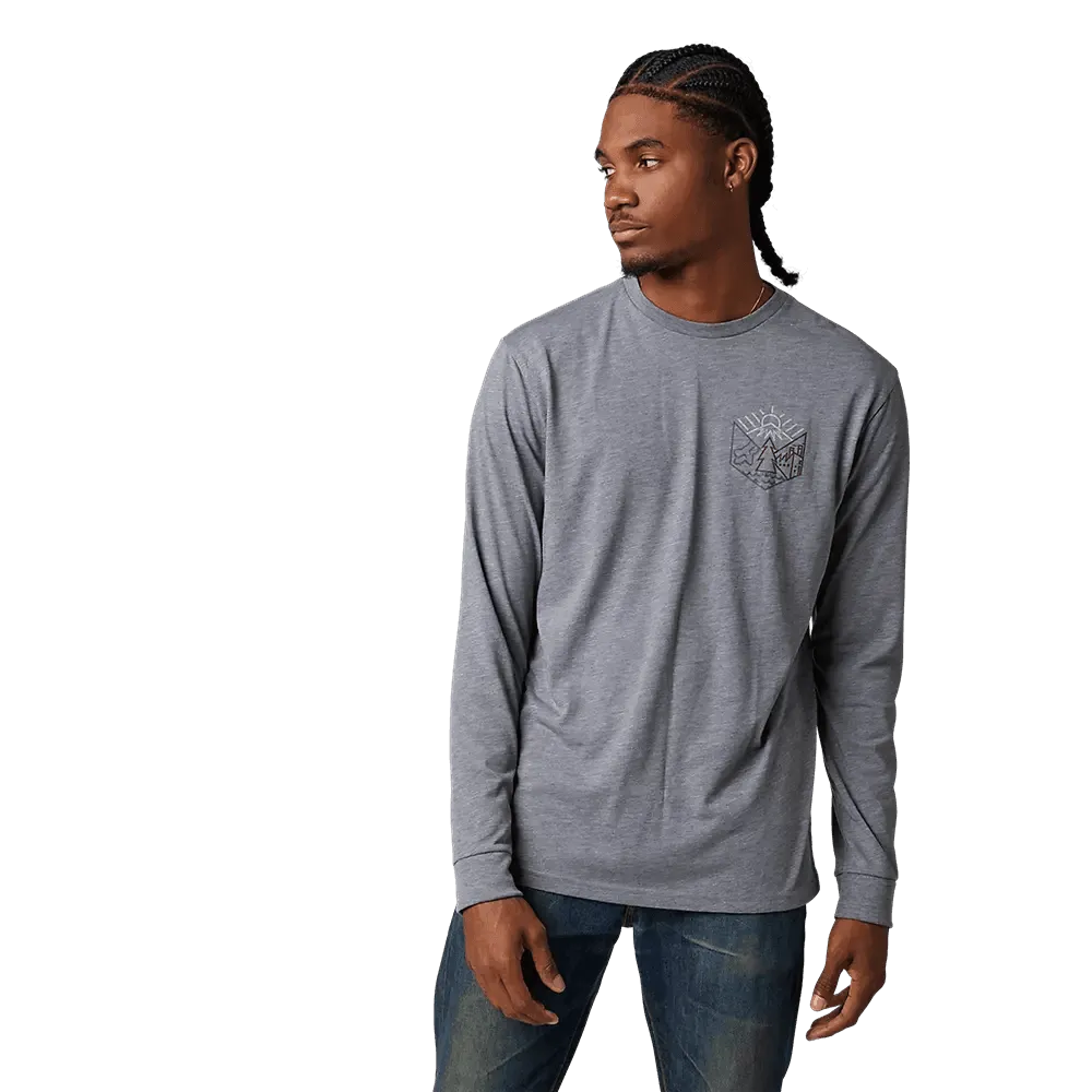 Fox Caveaut Long Sleeve Tech Tee Heather Graphite