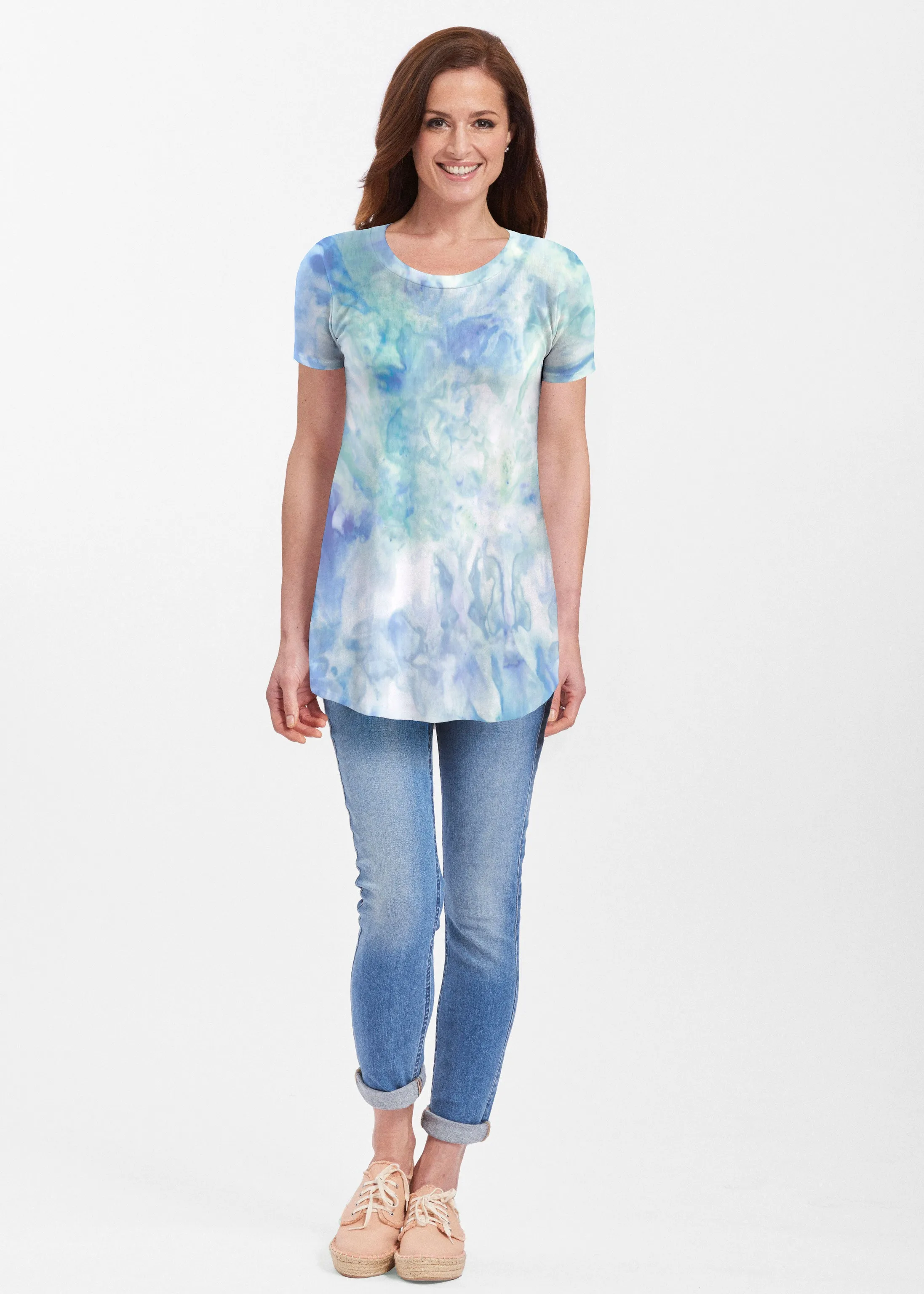Francesca (16249) ~ Short Sleeve Butterknit tunic