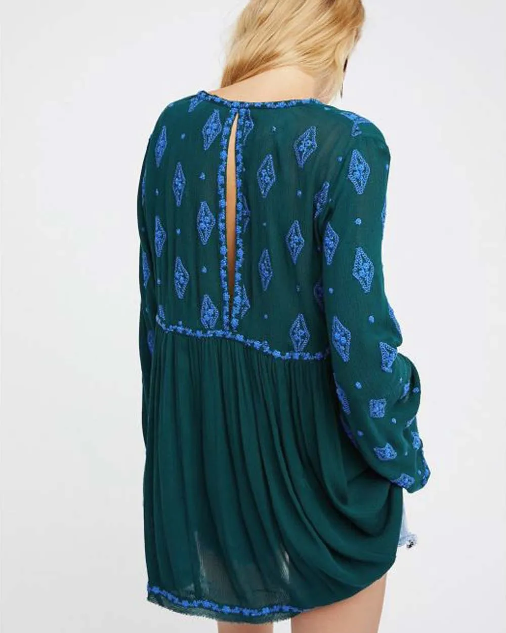 Free People Diamond Embroidered Tunic