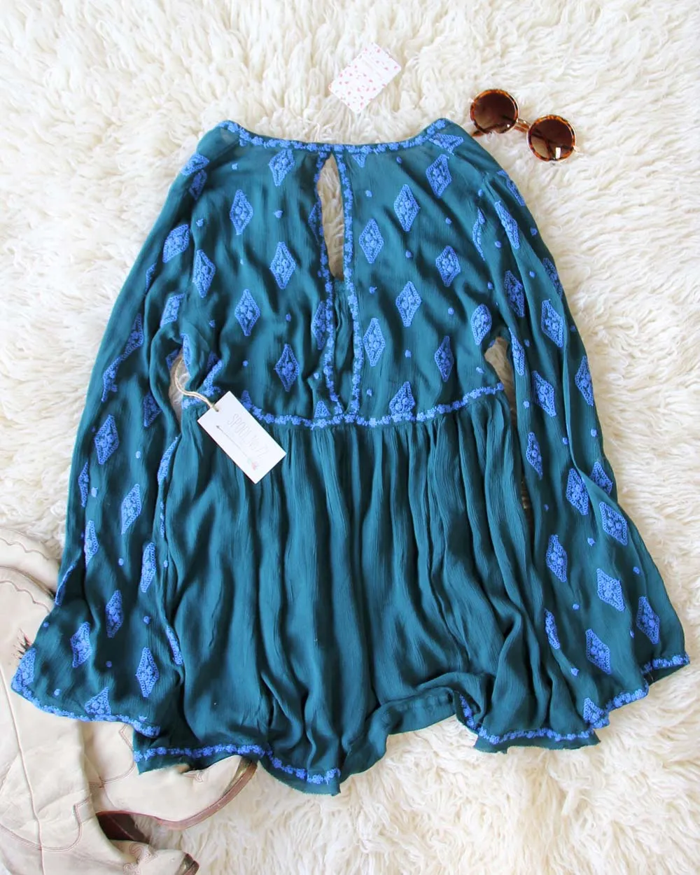 Free People Diamond Embroidered Tunic