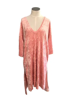 Free People Size S Passion Flower Crushed Velvet Tunic