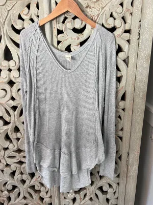 Free People Tunic Waffle Knit Size L (RESTYLE)