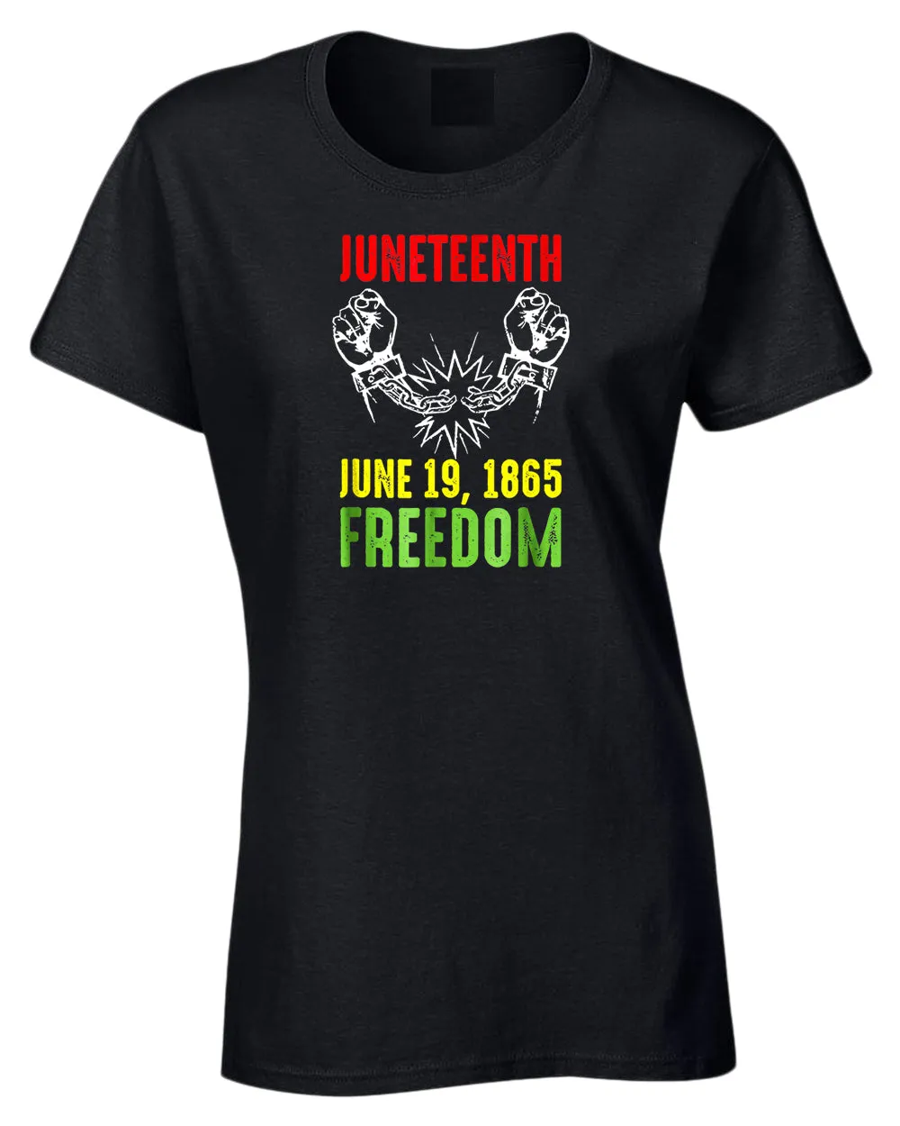 Freedom tees broken chain june 16 1865 t-shirt