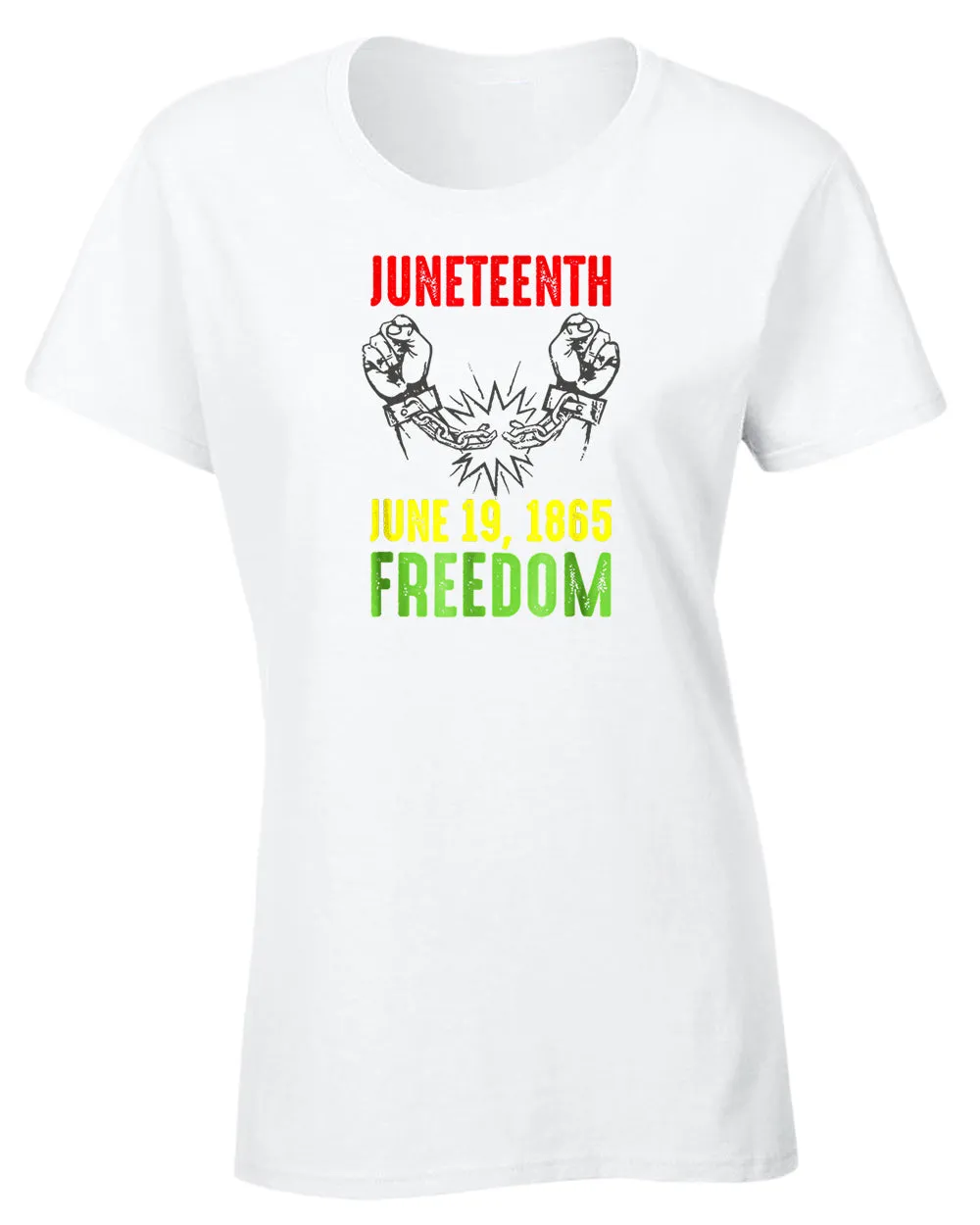 Freedom tees broken chain june 16 1865 t-shirt