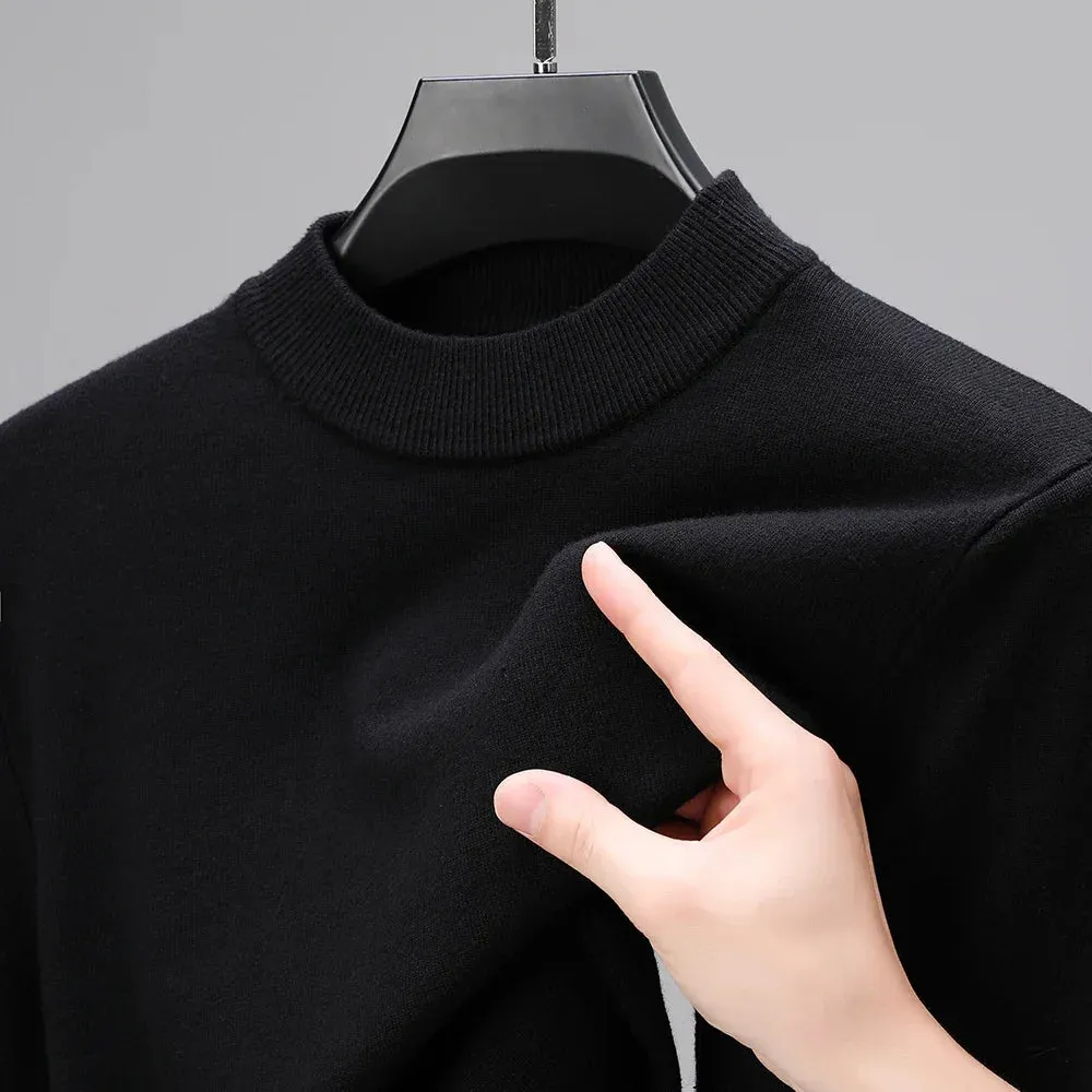 Funki Buys | Sweaters | Men's Aesthetic Mock Neck Sweaters