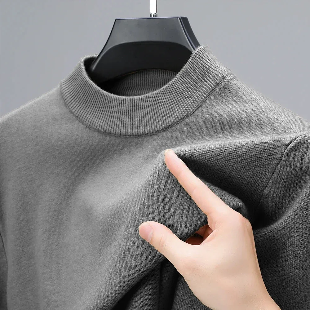 Funki Buys | Sweaters | Men's Aesthetic Mock Neck Sweaters