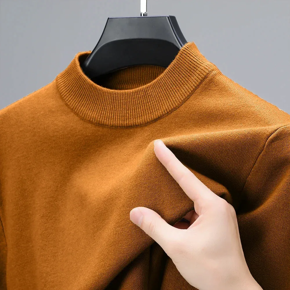 Funki Buys | Sweaters | Men's Aesthetic Mock Neck Sweaters