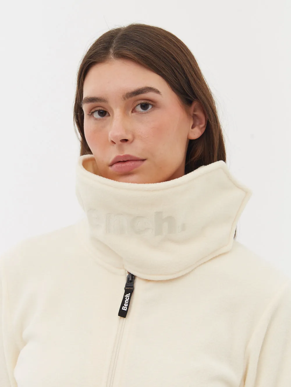 Funnel Microfleece Wrap Neck Zip-Up