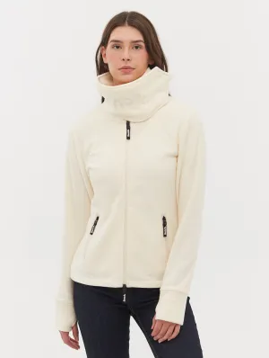Funnel Microfleece Wrap Neck Zip-Up