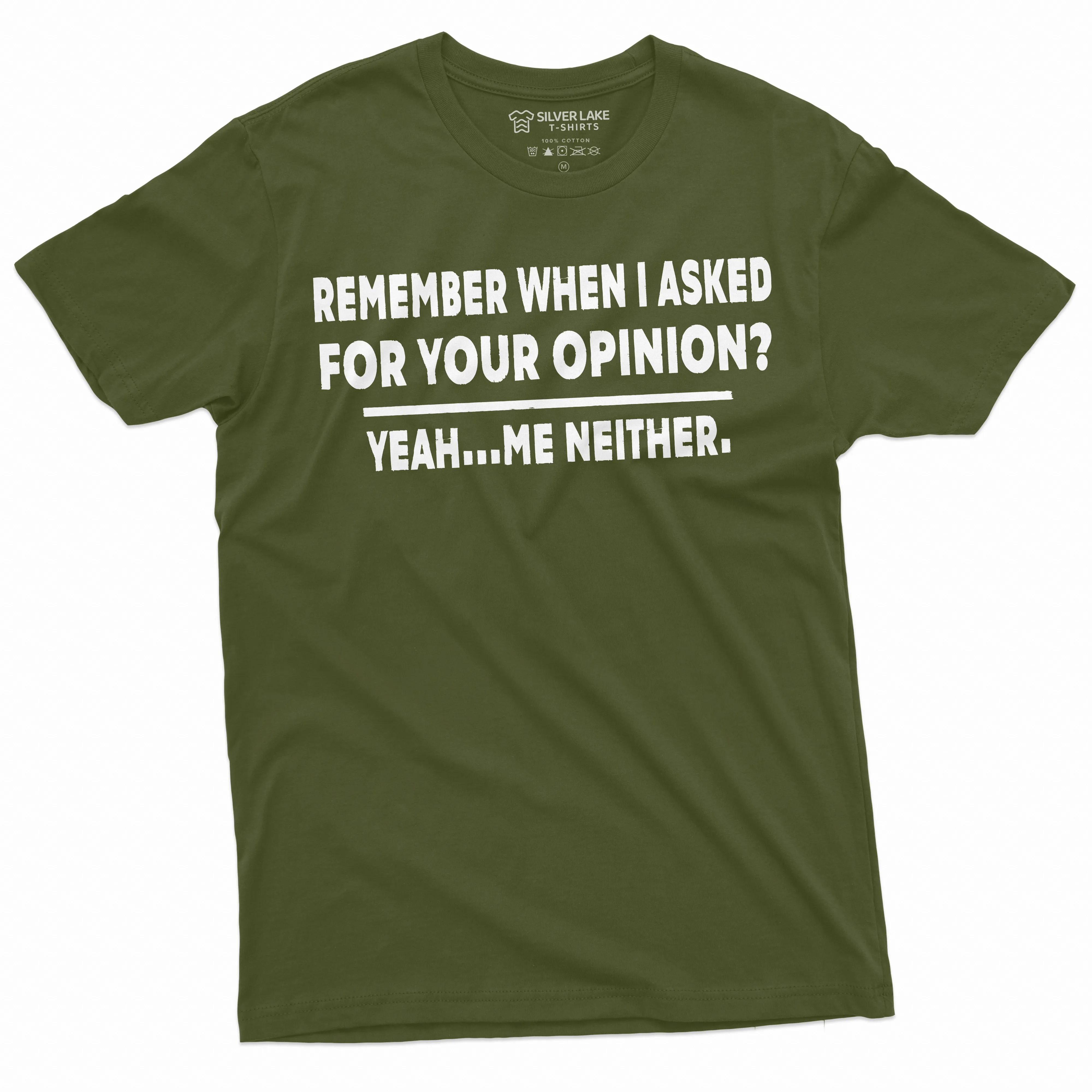 Funny Opinion T-shirt Sarcasm Sarcastic Men's Women's Humorous Tee Shirts Birthday Gift