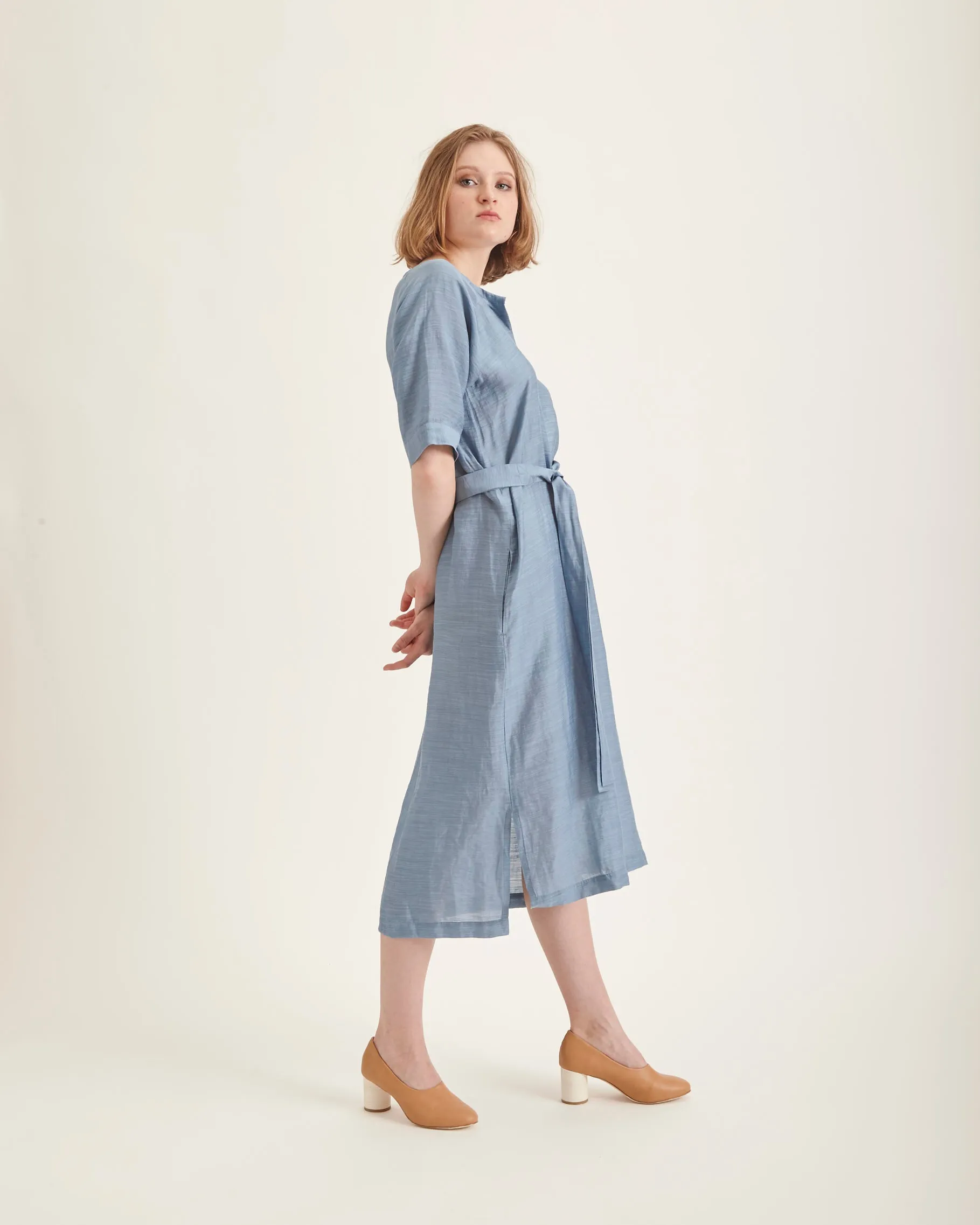 Gaia dress in azure