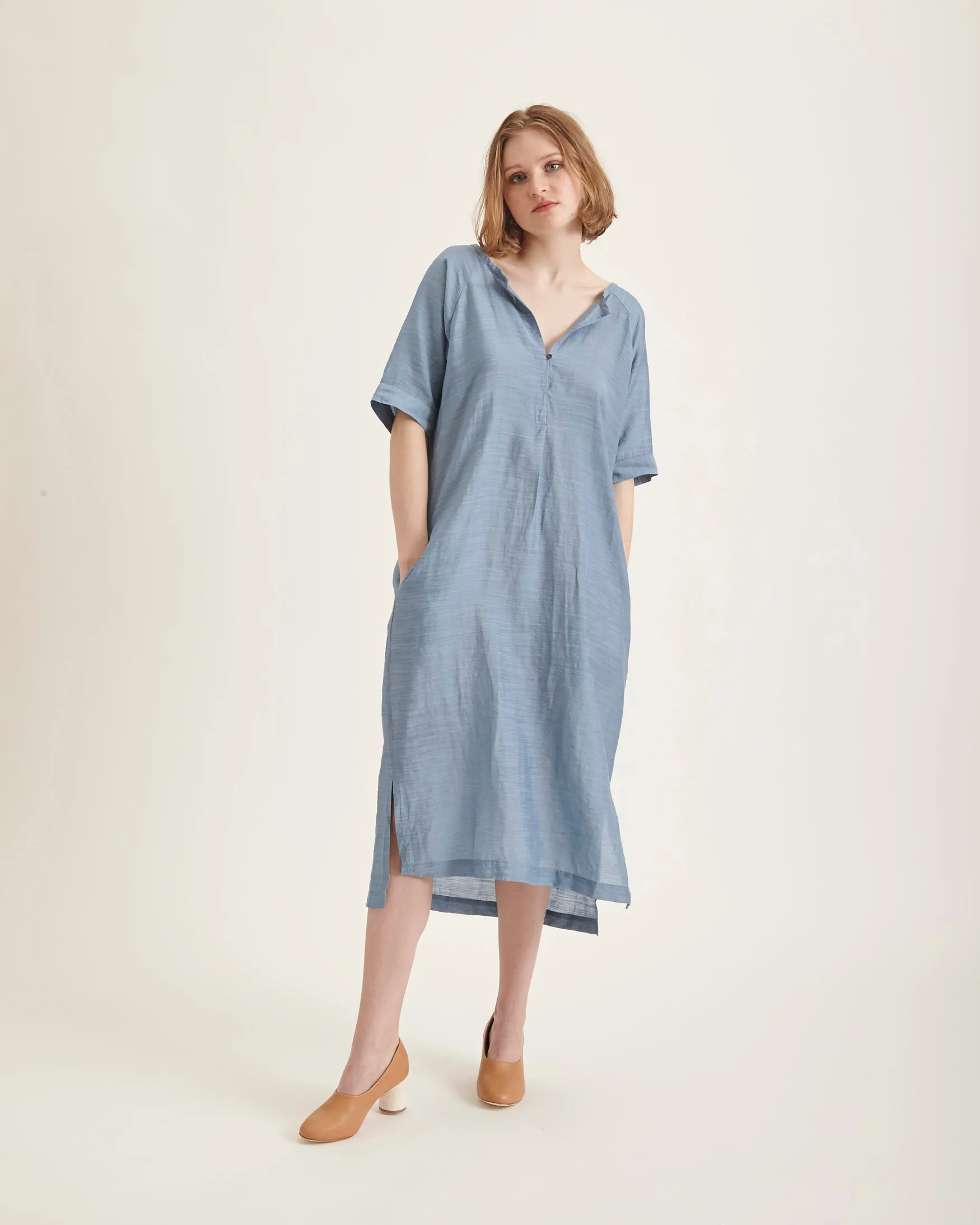 Gaia dress in azure