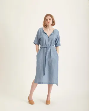 Gaia dress in azure
