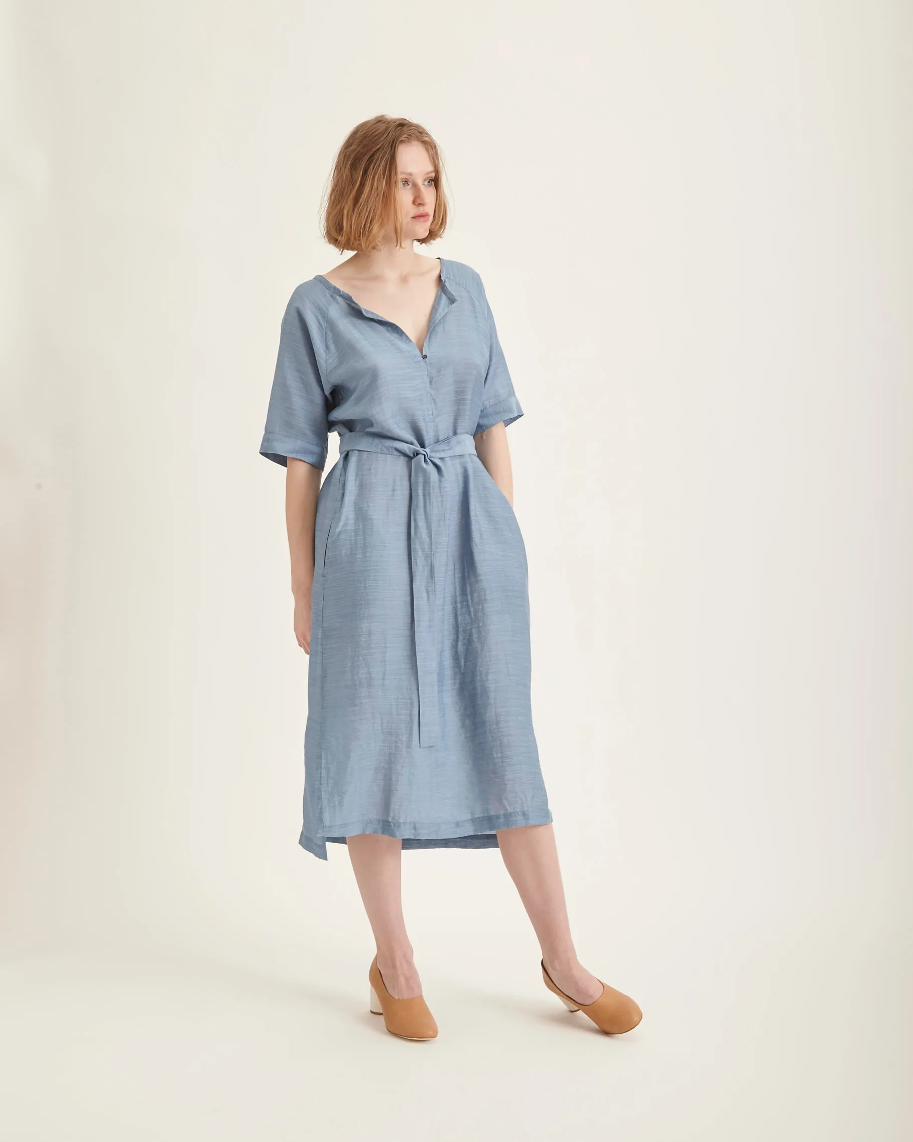 Gaia dress in azure