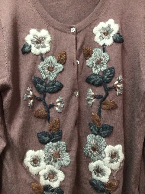 Garnet Hill Cardigan Size Large