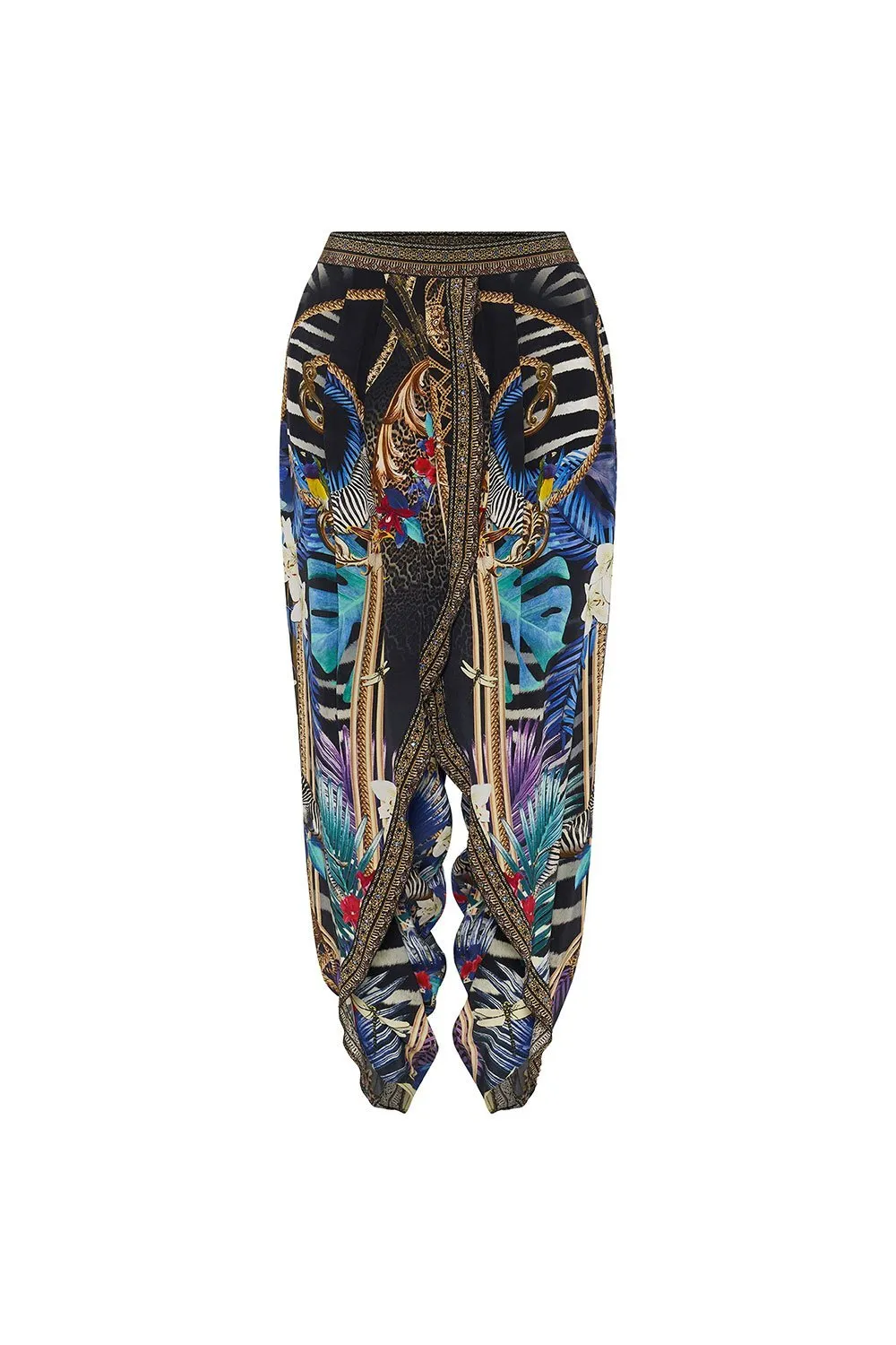 GATHERED WRAP FRONT TROUSER RAINBOW ROOM