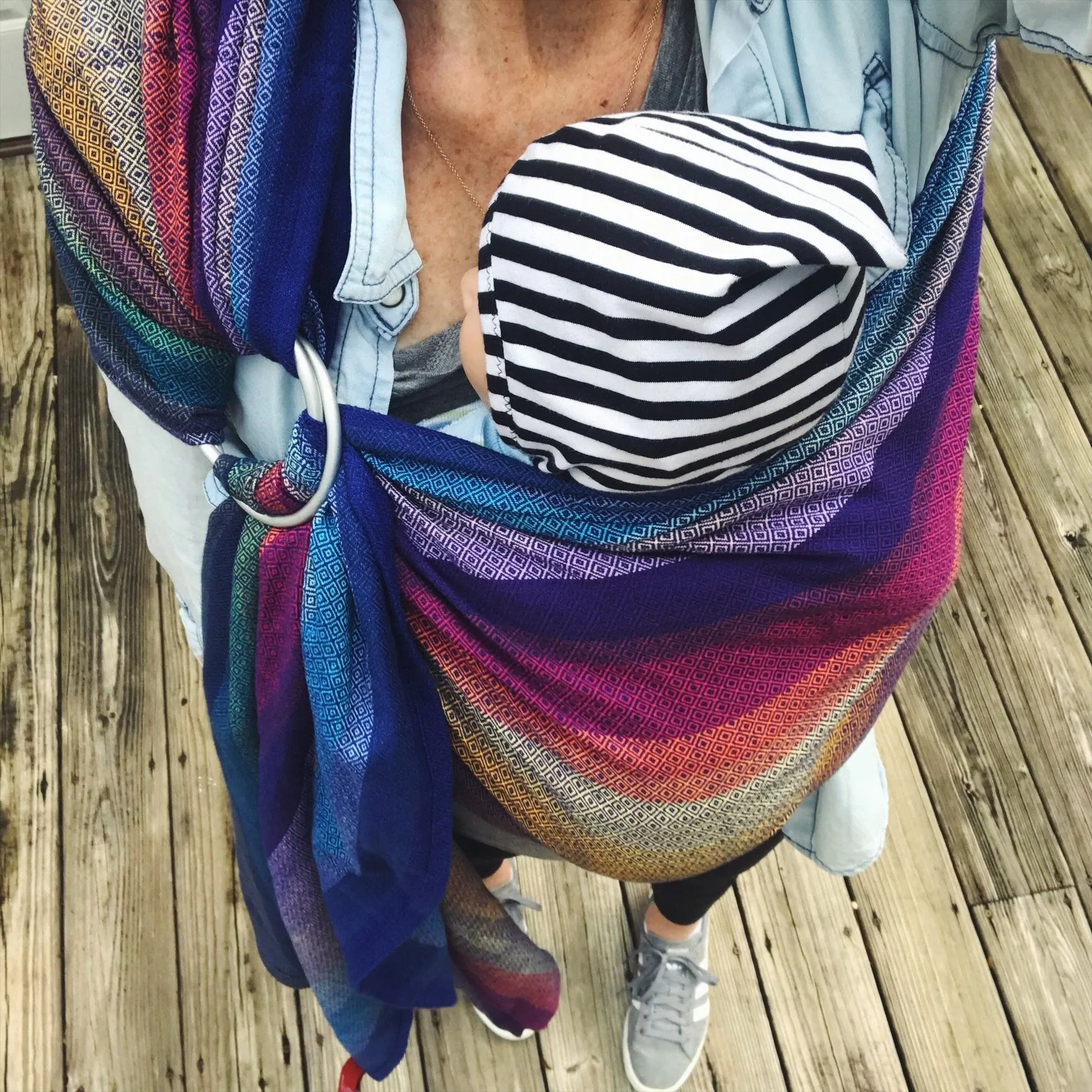 Girasol Elements Diamond Weave Rainbow Ring Sling