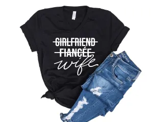 Girlfriend Fiancee Wife Shirt - Unisex V Neck