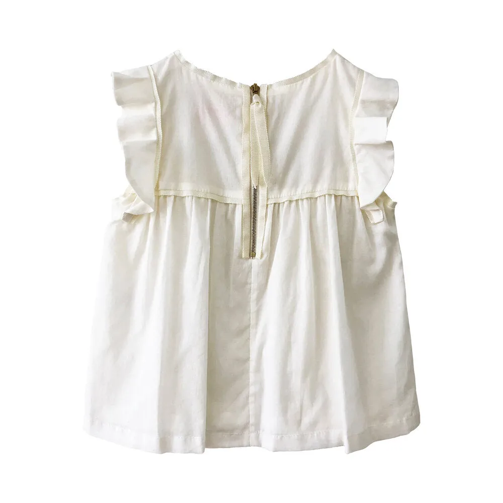 Girls Malak Top - Egret