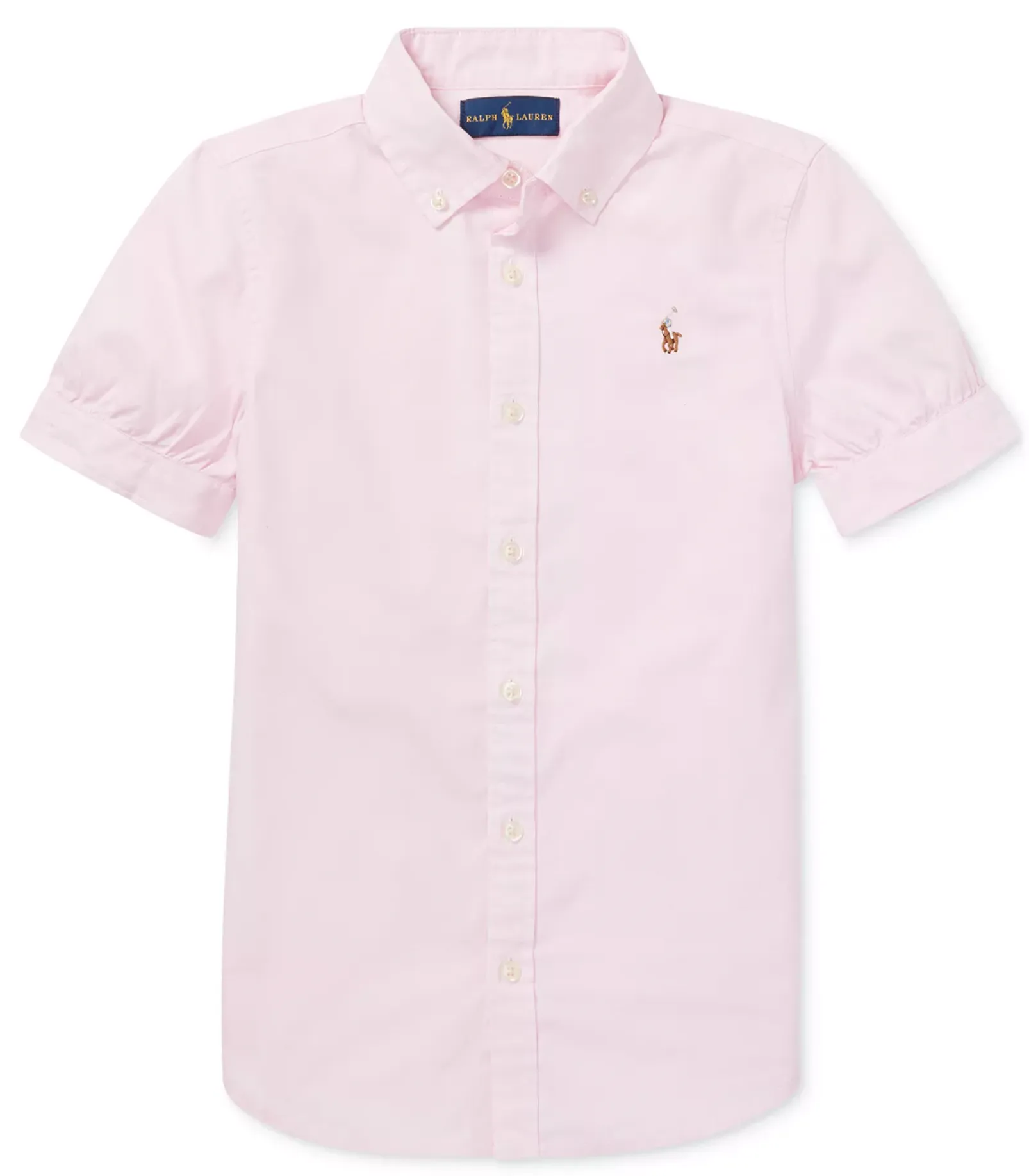 Girls Short Sleeve Oxford Shirt