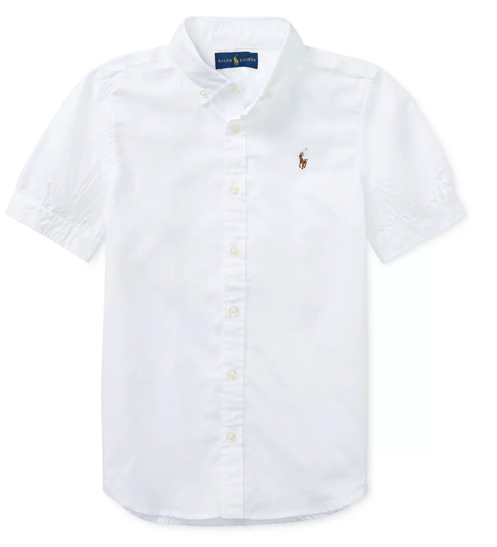 Girls Short Sleeve Oxford Shirt