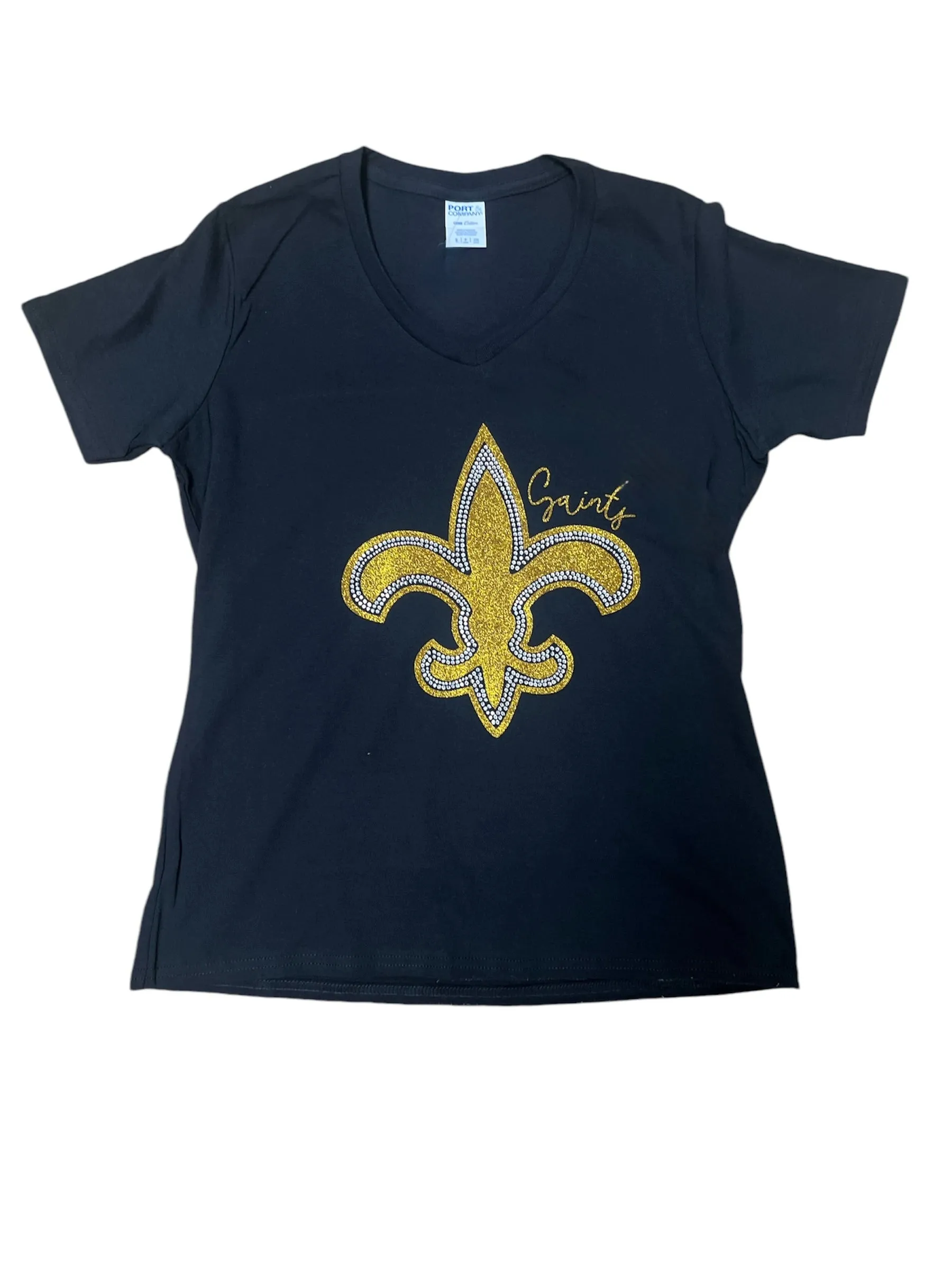 Glitter saints with Fleur De lis