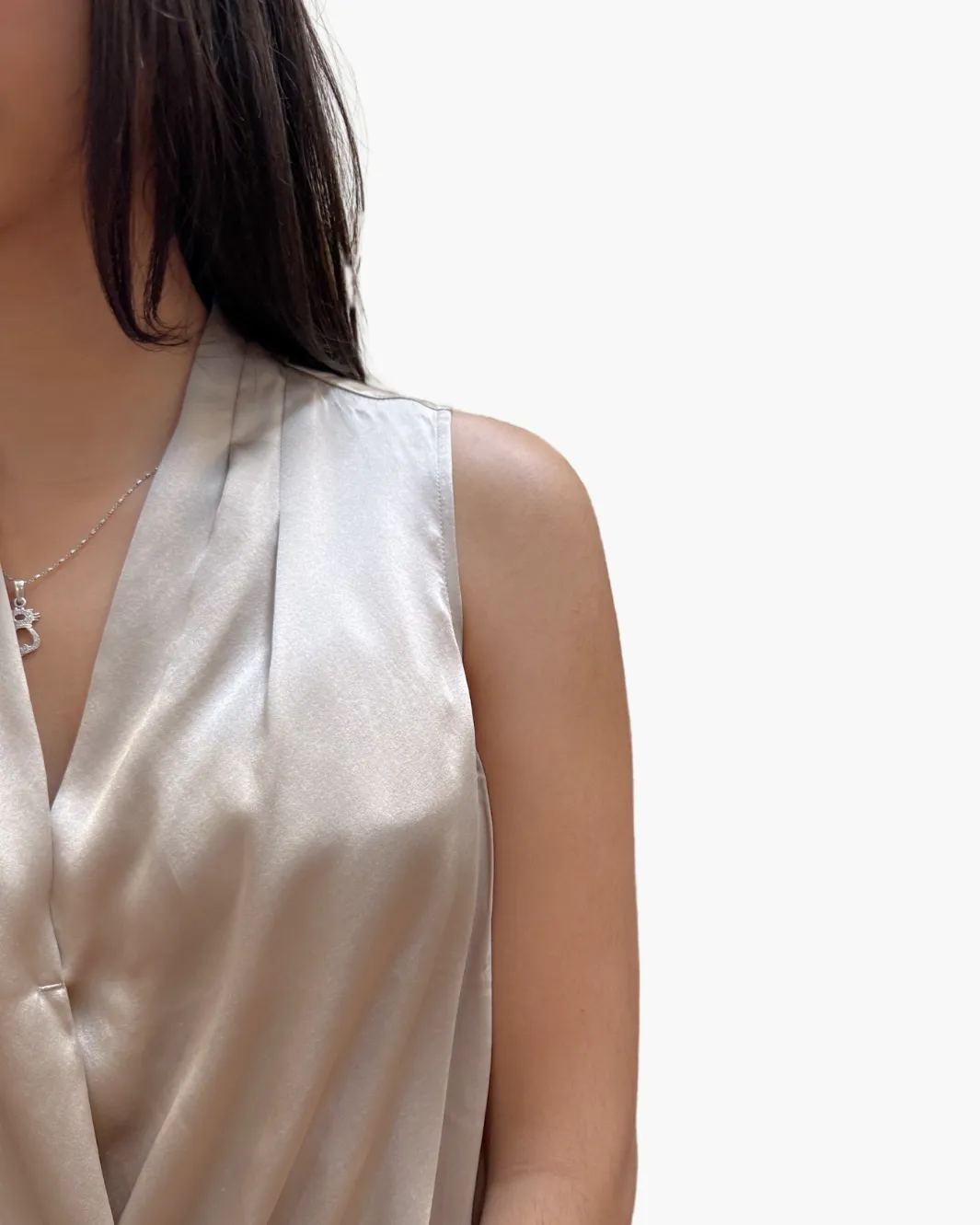 GO BOHO SURPLUS BLOUSE IN CHAMPAGNE
