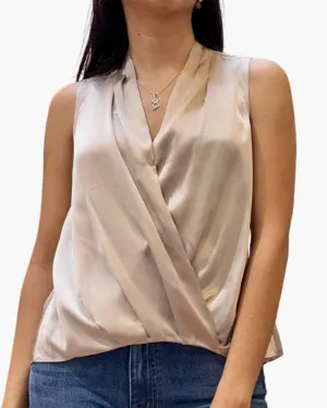 GO BOHO SURPLUS BLOUSE IN CHAMPAGNE