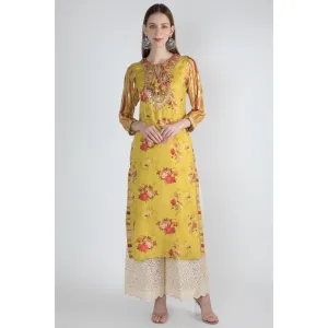 Gopi vaid Yellow Gota Work Tunic
