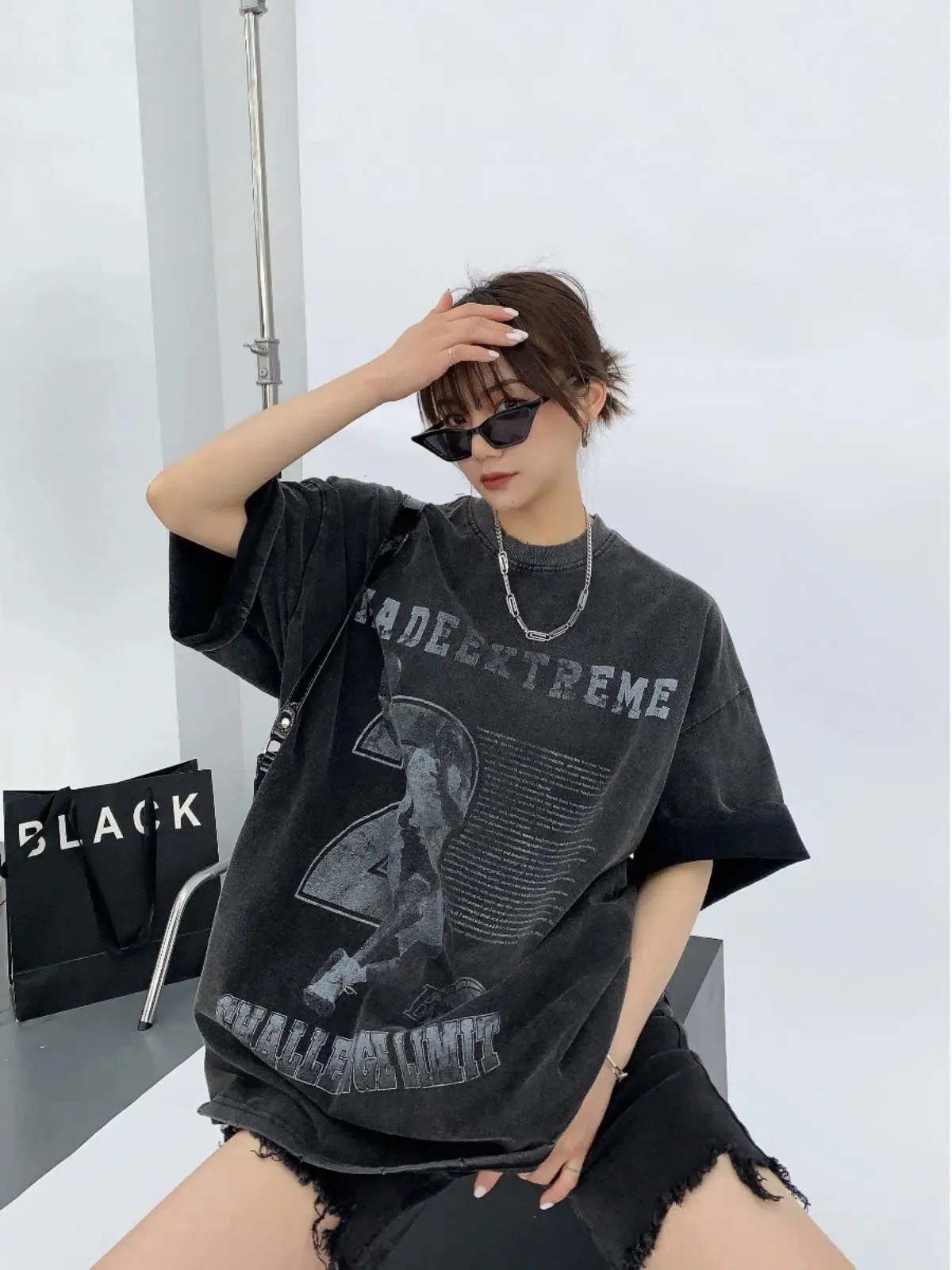 Graphic  Printed Oversized T-Shirt