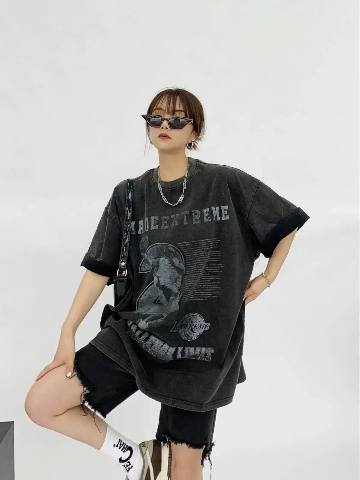 Graphic  Printed Oversized T-Shirt