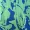 Green And Blue Abstract Printed Wrap Top Belted Jumpsuit
