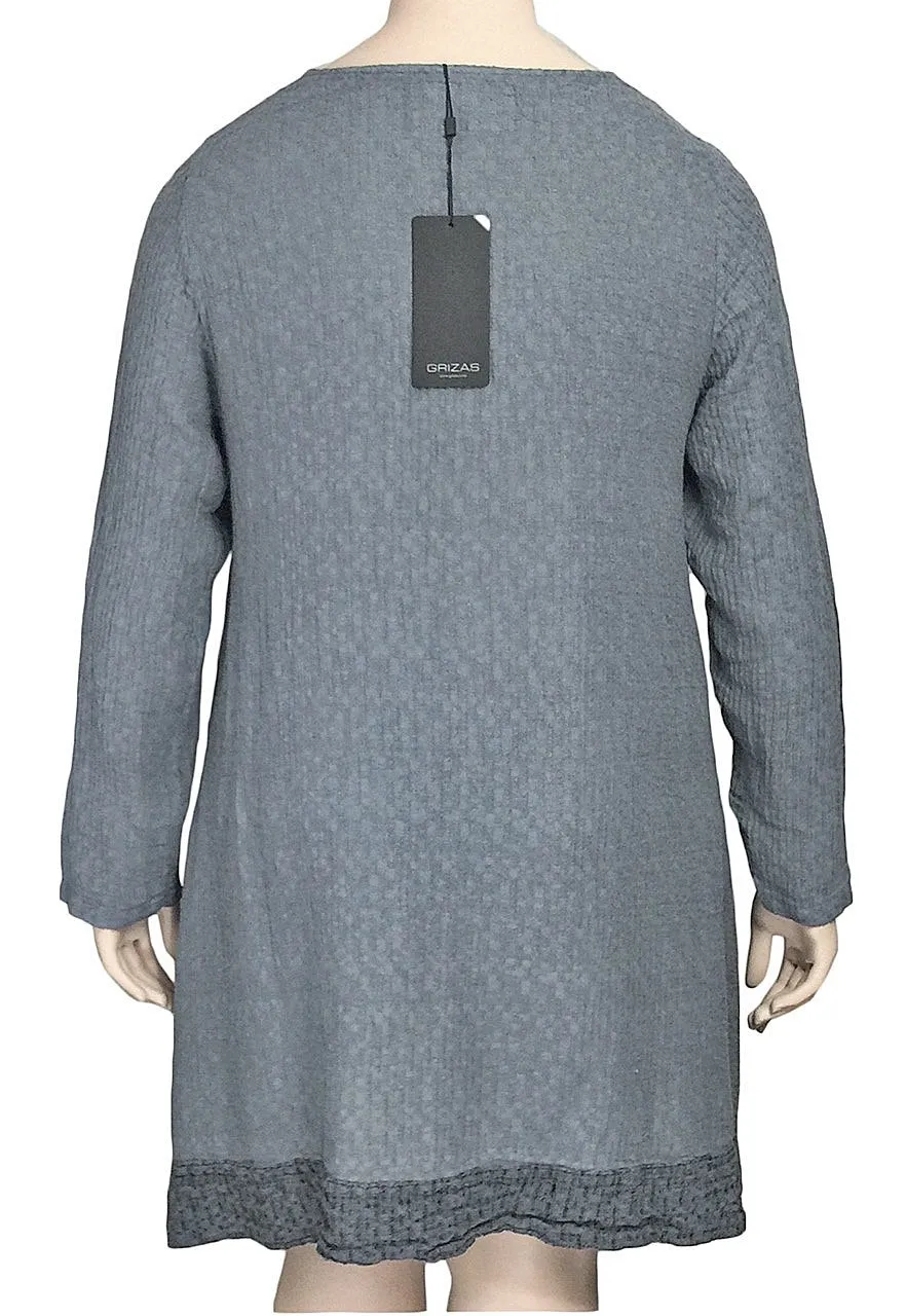 Grizas Cotton Linen Square Neck Tunic