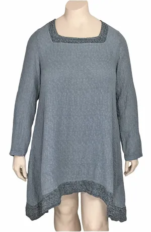 Grizas Cotton Linen Square Neck Tunic